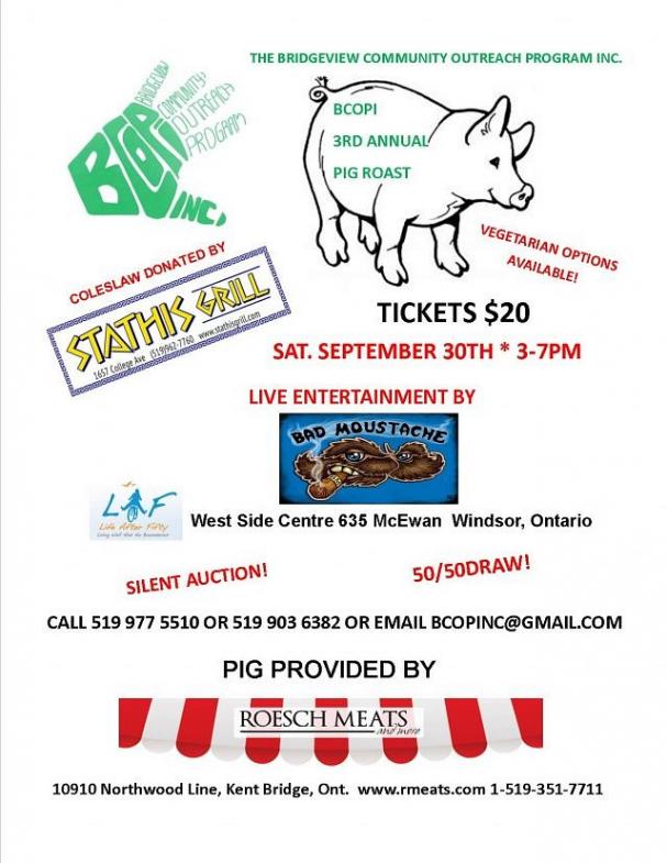 BCOPI Pig Roast - West Side Centre